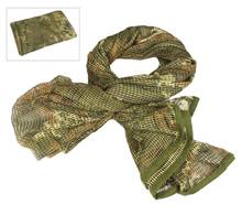Военный Камуфляжный Тактический сетчатый дышащий Шарф снайперская вуаль для лица шарфы для камуфляжа страйкбола охоты велосипедный шейный платок 2024 - купить недорого