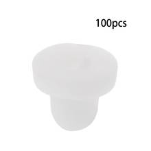 100PCS Anti-Pain Earring Back Pads Silicone Cushion for Clip on Earrings White 2024 - buy cheap