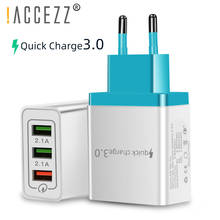 !ACCEZZ Quick Charge 3.0 USB Charger For iPhone 11 Pro Samsung Xiaomi Huawei LG QC3.0 EU Plug Fast Charging Mobile Phone Charger 2024 - buy cheap