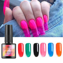 1bottle 8ml Summer Attribute UV Nail Polish Jelly Glass Gel Soak Off Varnish Manicure Art Semi Permanent Gel Polish Beauty 2024 - buy cheap