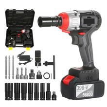 Cordless Impact Wrench Kit Brushless Drill 1/2&1/4 Inch Quick Chuck 380Nm Torque Charger 4.0A Battery Variable Speed Impact Kit 2024 - buy cheap