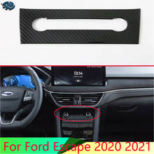 For Ford Escape Kuga 2020 2021 Car Accessories Carbon fiber style Air conditioner switch cover frame 2024 - buy cheap