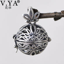 V.YA 925 Sterling Silver Matte Silver Hollow Gawu Box Pendants Accessories Women's Thai Anemone Sachet Silver Pendant Jewelry 2024 - buy cheap