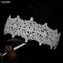 Vintage 5A Tiaras and Crowns Cubic Zirconia Wedding Headbands CZ Bridal Quinceanera Jewelry Accessories Women Party Headwear 2024 - buy cheap