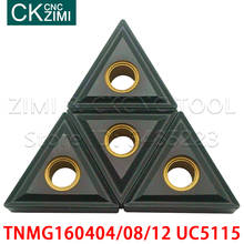 TNMG160404 TNMG160408 TNMG160412 UC5115 External Turning Tools Carbide inserts TNMG 1604 Lathe cutter CNC Tools inserts carbide 2024 - buy cheap