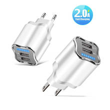 5V/2A Dual USB Charger LED Display EU/US Travel Charger Adapter Fast Phone Charging for Smart Phone Head Wall Phone Charger 2024 - buy cheap