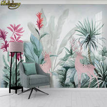 beibehang Custom Tropical rainforest papel de parede 3d wallpapers for living room landscape marbled background 3D wall painting 2024 - buy cheap
