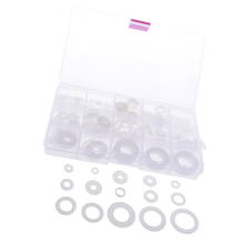 250Pcs [15-SIZE] White Nylon Insulating Flat Washers Gaskets Assortment Set 2024 - buy cheap