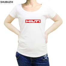 Algodão verão marca de moda masculina t camisa hilti máquina logotipo das mulheres camiseta marca de luxo casual o-pescoço camisetas e topos sbz170 2024 - compre barato