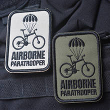 AIRBORNE Paratrooper Embroidery 3D Badge Patch  Military Armband Tactical Patch 6.5*8.5cm 2024 - buy cheap