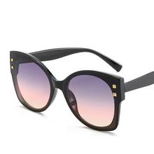 New Brand Cat Eye Square Sunglasses Women Oversized Sun Glasses for Female Summer Traveling Eyewear Retro Black Men Shades UV400 2024 - buy cheap