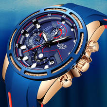 LIGE Mens Watches Top Brand Luxury Military Sport Watch Men Silicone Waterproof Clock Quartz Wristwatch Relogio Masculino+Box 2024 - buy cheap