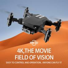 Ls drone wi-fi com câmera 4k/1080p hd, luz led dobrável, preto e cinza, 2.4g, aeronave de 6 eixos, mantém altitude em altitude, vários idiomas 2024 - compre barato