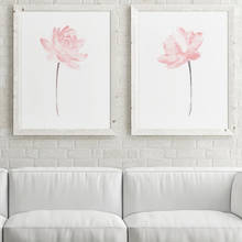 Pink Lotus Flower Wall Poster Botanical Floral Print Scandinavian Canvas Painting Contemporary Art Pictures For Living Room Home 2024 - buy cheap