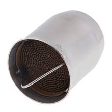 Silenciador de escape plateado, tubo deflector, reductor Can DB, 2,4'' 2024 - compra barato