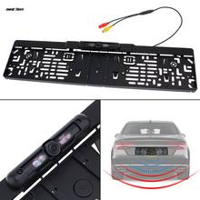 1set Car EU License Plate Frame Rear View Reverse Backup Parking Night Vision Camera 2024 - buy cheap