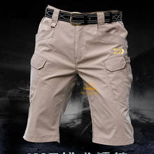 Daiwa-pantalones de pesca para hombre, Shorts tácticos elásticos de secado rápido para exteriores, informales, impermeables, con múltiples bolsillos, 2020 2024 - compra barato