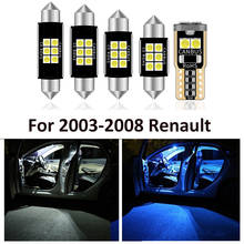 10 Pcs Car White Interior LED Light Bulb Package Kit For 2003-2008 Renault Megane II 2 MK2 Map Dome License Lamp Auto Light 2024 - buy cheap