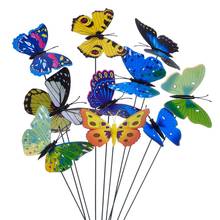 Garden Butterflies Stakes And 4 Pieces Dragonflies Stakes Garden Ornaments For Yard Patio Party Decorations, Totally 2 2024 - buy cheap