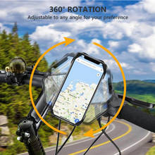 Suporte de celular para bicicleta e motocicleta, suporte de silicone 360 graus para celular, para iphone/google/galaxy/huawei 2024 - compre barato