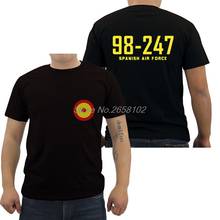 Camiseta de algodón para hombre, camisa informal de moda de la Fuerza Aérea Española, Roundel, SPAF, Harajuku, ropa de calle para Fitness 2024 - compra barato