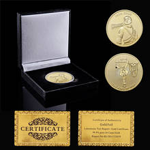 Cantante famoso de EE. UU. Michael Jackson, moneda de música conmemorativa chapada en oro, coleccionables, accesorios de decoración del hogar 2024 - compra barato