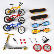 Mini modelo de monopatín de aleación para niños, patinete pequeño, tabla de oscilación, colección de bicicleta de montaña de carreras, juguetes de regalo 2024 - compra barato