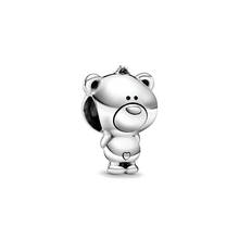 Fashion 925 Sterling Silver Metal beads Theo Bearr Charm Beads fit Original Pandora charms Silver 925 Bracelt DIY Women Jewelry 2024 - buy cheap