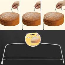 Adjustable Stainless Steel Wire Cake Layer Slicer Double Line DIY Cake Cutter Biscuit Cutting Machine Bakeware Baking Tools 2024 - buy cheap