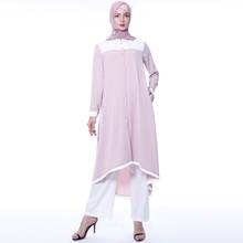 Abaya-Conjunto de blusa informal de manga larga para mujer, ropa islámica árabe malaya, trajes de oración con cobertura completa, 2 uds. 2024 - compra barato