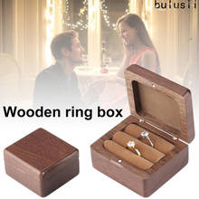 1PC Wooden Ring Box Ring Box for Wedding Engagement Ring Storage Case Trays Wooden Double Ring Box Decorative Jewelry Box Gift 2024 - buy cheap