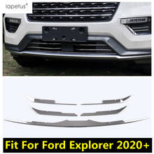 Stainless Steel Front Grill Grille Bumper Mesh Net Stripes Decor Cover Trim For Ford Explorer 2020-2022 Car Exterior Accessories 2024 - buy cheap