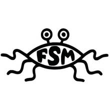 Pegatinas divertidas FSM Flying Spaghetti Monster para coche, calcomanías de vinilo para automóviles, motocicletas, accesorios exteriores, 14cm * 6,9 cm 2024 - compra barato