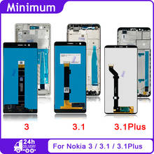 Новый протестированный для Nokia 3 N3 TA-1032 5,0 "ЖК-дисплей кодирующий преобразователь сенсорного экрана в сборе для Nokia 3,1 N3.1 TA-1049 TA-1057 5,2" LCDs 2024 - купить недорого
