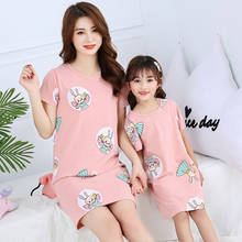 Kids Night Dress Girl Nightgowns 100% Cotton Nightdress Cartoon Girls Sleepwear Children Clothes Short-sleeves Nightwear Pajamas 2024 - buy cheap