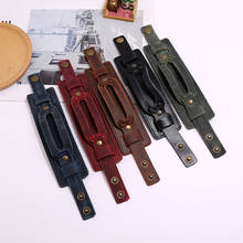 Nova moda johnny depp vintage único individual pulseira de couro retro punk pulseiras de couro dos homens alta qualidade 2024 - compre barato