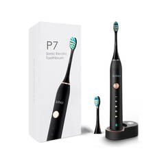 Электрическая зубная щетка Apiyoo P7 Sonic, USB перезаряжаемая зубная щетка, 5 режимов, для взрослых с таймером IPX7, водонепроницаемая автоматическая 2024 - купить недорого
