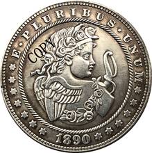Hobo-Copia de moneda de dólar estadounidense, níquel, 1890-CC, tipo 166 2024 - compra barato
