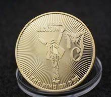 Майкл Джексон золото коллекционные монеты подарки на день рождения Позолоченные памятная монета для сувенир 2024 - купить недорого