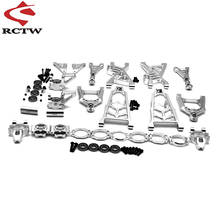 Conjunto de braços de suspensão frontal cnc para 1/5, hpi, rofun, baha, rovan km, baja 5b ss, 5t, rc, peças de brinquedo 2024 - compre barato