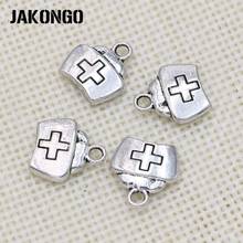 30pcs Antique Silver Plated First Aid Kit Charms Pendants for Bracelet Jewelry Making Accessories DIY Handmade Craft 13x12mm 2024 - buy cheap
