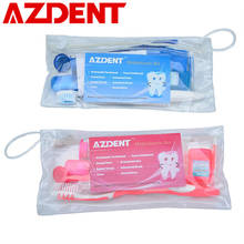 Azdent-escova interdental (8 peças/kit) de dentes, conjunto de clareamento dental com escova de dentes e palito de dente para cuidado oral 2024 - compre barato