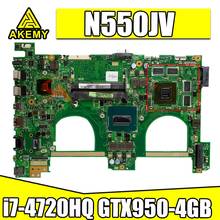 Placa base para ordenador portátil ASUS, placa base i7-4720HQ GPU, GTX950-4GB, N550JV, N550JK, N550J, N550JX, G550JK 2024 - compra barato