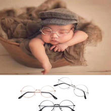 Newborn Photography Props Clothing Accessories Girl Boy Flat Glasses Studio Shoot Infant Pictures Decoration 2024 - buy cheap
