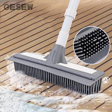 Gesew escova de limpeza de piso de cabo longo, ferramenta de limpeza, escova de poeira de piso com limpador, acessórios de banheiro de casa 2024 - compre barato