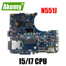 Configuração múltipla Laptop motherboard para For For For Asus N551J N551J G551J N551JK N551JW N551JB N551JM N551JQ Mainboard Motherboard 2024 - compre barato
