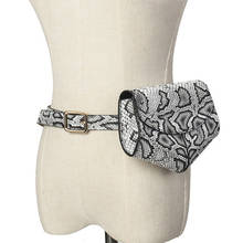 Serpentina bolsa de cintura feminina, bolsa de cintura pequena de couro 2020 2024 - compre barato
