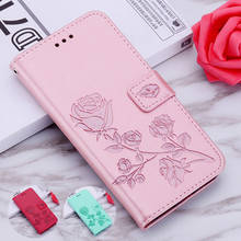 Luxury Rose Flower Leather Case for Meizu M5 M6 Mini M3S M5 Note M6S M5S Cover Cases Pro 6 6S 15 Plus Lite M15 S6 M6T 2024 - buy cheap