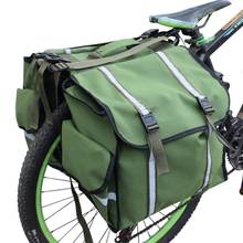 50L Mountain Bicycle Carrier Bag Rear Rack Trunk Bike Luggage Back Seat Pannier Waterproof canvas Bags Road Bike Saddle Storage 2024 - buy cheap