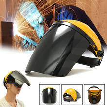 Adjustable Welding Helmet ARC TIG MIG Welding Lens Grinding Mask + Safety Goggles 2024 - buy cheap